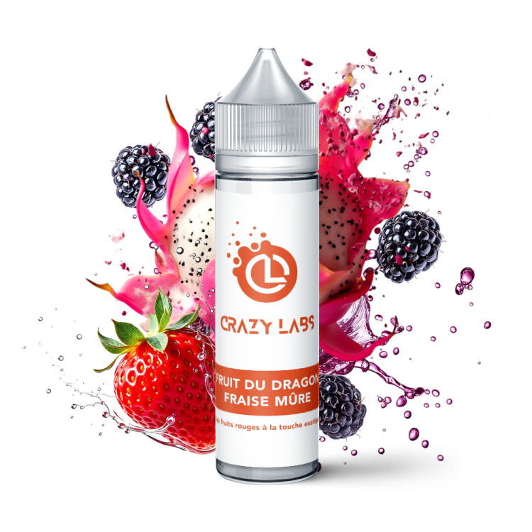 FRUIT DU DRAGON FRAISE MÛRE  - CRAZY LABS 50 ml