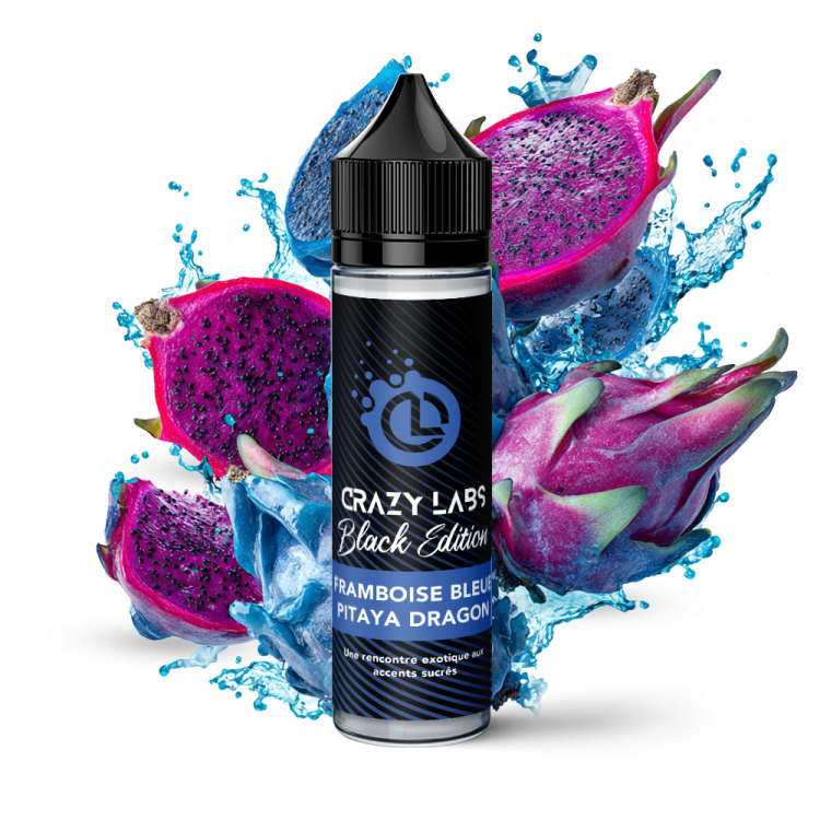 FRAMBOISE BLEUE PITAYA DRAGON -CRAZY LABS BLACK EDITION 50 ml