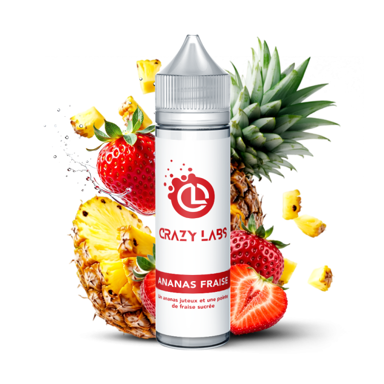 ANANAS FRAISE- CRAZY LABS 50ML