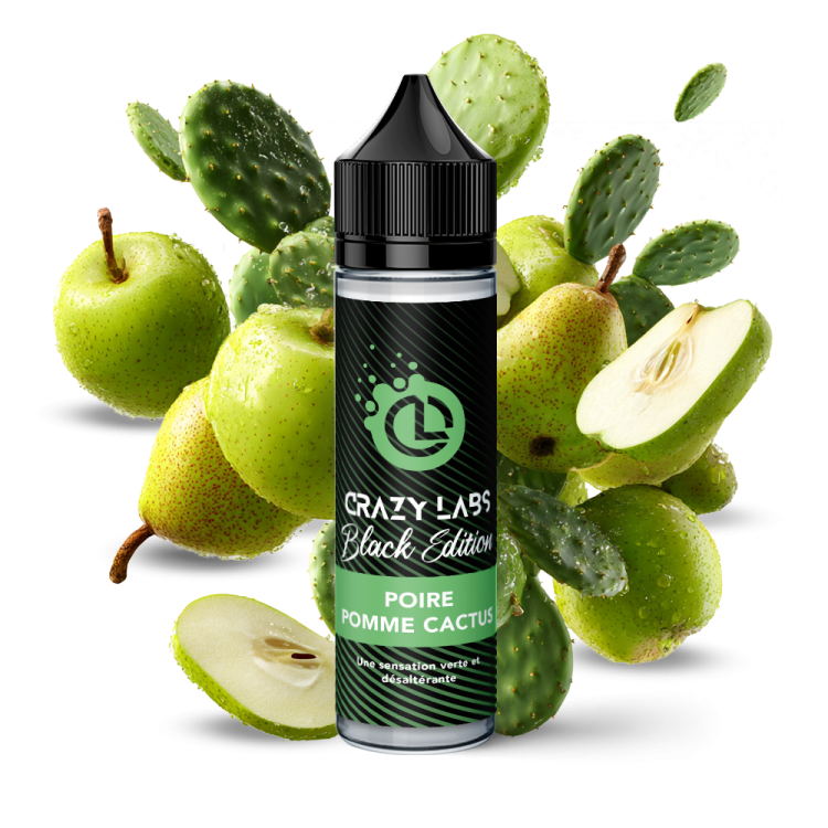 POIRE POMME CACTUS- CRAZY LABS BLACK EDITION 50ML