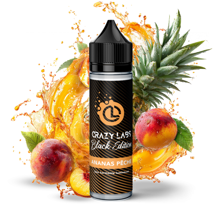 ANANAS PÊCHE - CRAZY LABS BLACK EDITION 50ML