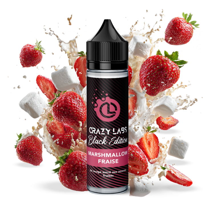 MARSHMALLOW FRAISE -CRAZY LABS BLACK EDITION 50ML