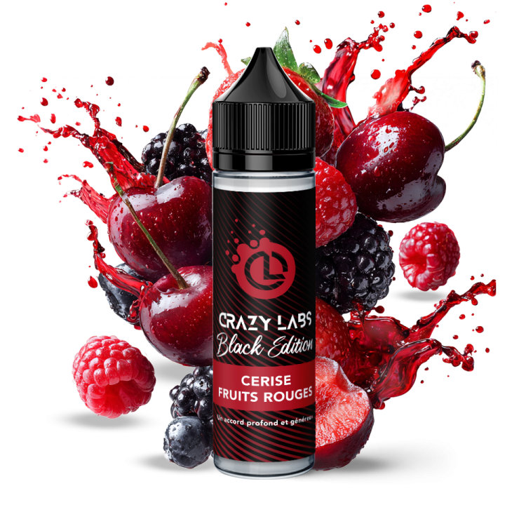 CERISE FRUITS ROUGES - CRAZY LABS BLACK EDITION 50ML